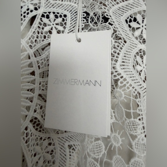 ZIMMERMAN Chintz Doily Lace Top In Ivory - Picture 10 of 16